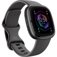 fitbit by Google Smartwatch Damen & Herren Sense 6 by Google, Fitness-Tracker mit GPS Smartwatch (3,4 cm/1,34 Zoll) 6 Tage Akku, 40+ Trainingsmodi)