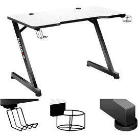 COFI huzaro Hero 2.5 Gaming Tisch Schreibtisch PC Computer Schreibtisch 120 x 60 x 75 cm Standard Weiß