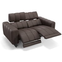 Sofanella 2-Sitzer Leder Veneto, Relaxsofa, Designsofa, Designer Couch, Italienisches Sofa, 2er Sofa braun