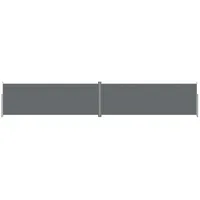 vidaXL Ausziehbar Seitenmarkise 220 x 1200 cm anthrazit