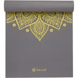 Gaiam Premium Yoga Mat CITRON SUNDIAL 6MM PRINTED grau|gelb 173