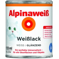 Alpina Weißlack 125 ml alpinaweiß glänzend