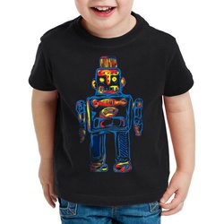 style3 Print-Shirt Kinder T-Shirt Sheldon Toy Robot big bang cooper tbbt Roboter spielzeug Leonard schwarz 152