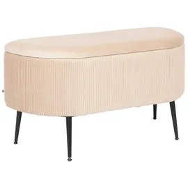 Atmosphera Créateur d'intérieur Polsterhocker SOLARO 100 x 40 x 53 cm Beige
