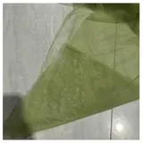 Pmnzdy Tüllstoff Grüne Serie Tüll Stoffe Meterware WEICH LICHT Netzstoff Dekostoff Hochzeitsbogen Hochzeit Vorhang Zeremonie Deko-Stoffe,160cm Breite 191# Bohnengrün