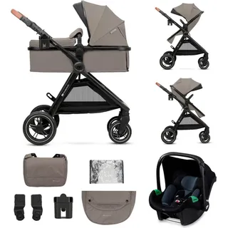 Kinderkraft ESME 2-in-1 Kombikinderwagen, Sand Beige, Kinderwagen, 2 in 1