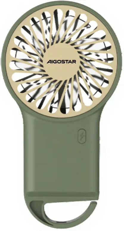 Aigostar 3.2F5B - Handventilator - 3,2 Zoll USB 5-Blatt Tragbarer Ventilator