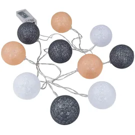 levandeo LED Lichterkette Baumwolle 2 m Warmweiß
