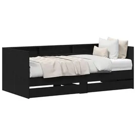 vidaXL Tagesbett 100 x 200 cm Schwarz
