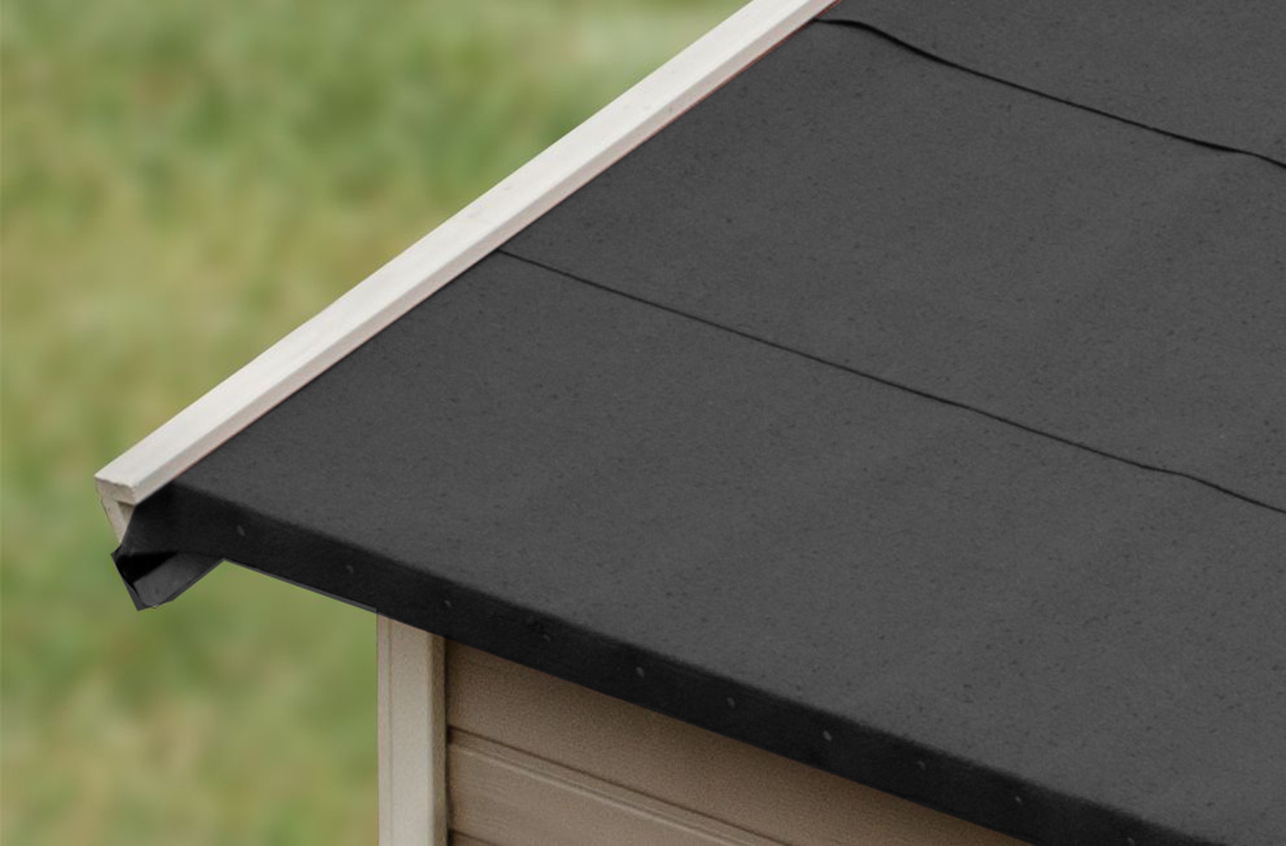 Karibu selbsklebende Bitumen-Dachbahn für Satteldach,schwarz,2,5 m2