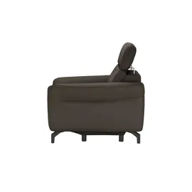 Uno Relaxsessel Basel Leder 99 x 87 x 96 cm Braun elektrisch