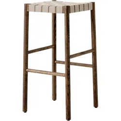 &Tradition Betty TK8 Barhocker, höhe 76 cm, eiche geräuchert / gewebe natur