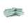 moeblo Couch für Wohnzimmer, Samstoff, Ecksofa mit Schlaffunktion und Bettkasten, Schlafsofa, Sofagarnitur, L Sofa Eckcouch L-Form Wohnlandschaft mit Bet... - Grün