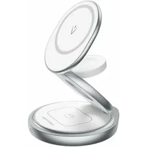 Vention Kabelloses Ladegerät Silber/Weiß
