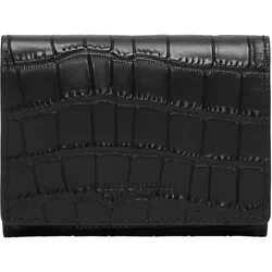 Geldbörse LIEBESKIND BERLIN "Louisa LOU 2 NEW CROCO", schwarz, Leder, Kleinlederwaren