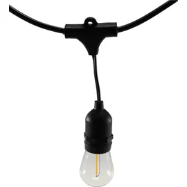ChiliTec LED-Lichterkette Filament 13 m Schwarz