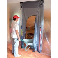 Glück Staubschutztür / -wand 310x130cm Klettverschl.