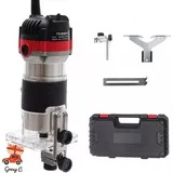 6,35mm(1/4") Elektrische Oberfräse Electric Hand Trimmer Kantenfräse Fräse Holzfräse 800W