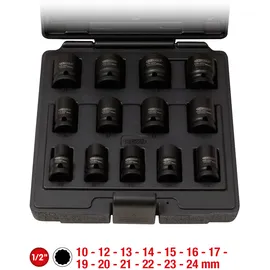 KS Tools 1/2" 12-kant-Kraft-Stecknuss-Satz 13-tlg.