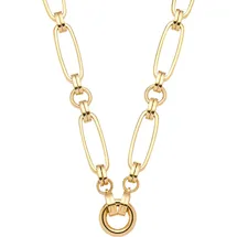 LEONARDO Charm-Kette »Halskette Mathilde Clip&Mix«, goldfarben