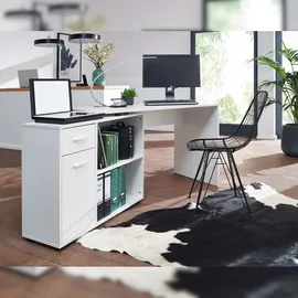 KADIMA DESIGN Eckschreibtisch Weiß