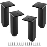 Verstellbare Aluminium-möbelfüße, 4er-set, Für Möbel, Sofas Und Tische, Schwarz, 30 Cm (verstellbereich 300-318 Mm)