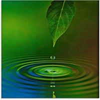 Artland Glasbild »Wassertropfen«, Zen, (1 St.), in verschiedenen Größen,