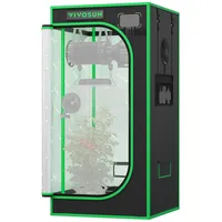 VIVOSUN PRO Growzelt 60x60x120cm Grow Tent mit Dicken 22mm Stangen Oxford-Gewebe hochreflektierendes Mylar Indoor Hydroponik Zuchtzelt Pflanzenzelt Gewächshaus P224 passend für AeroLight A100