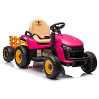 lean cars Batteriebetriebener Traktor BBH-030 Pink/Rosa