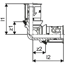 Uponor S-Press Plus Winkel 20 x 20 mm