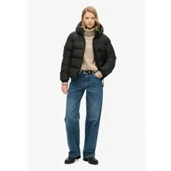 Superdry für Damen. W5011721A Puffersportjacke schwarz (XS), Lässig, Recyceltes Polyester, Nachhaltig