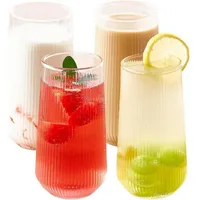 LuxusKollektion Latte-Macchiato-Glas Latte Macchiato Gläser Cappuccino Kaffeegläser 400ml 2er Set