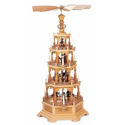 Müller Erzgebirge Pyramide Heilige Geschichte natur Höhe 122 cm