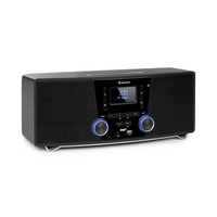 Stereoanlage DAB+ Digitalradio CD Player Micro System Bluetooth MP3 USB schwarz