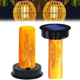 Solar-glühbirne Für Den Außenbereich, 2 Stück Solar-licht-ersatz Für Den Garten, Solar-glühbirne Für Laterne, Solar-laternen-ersatzabdeckung Für Hängende Gartenlaterne Im Freien