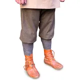 Burgschneider - Rushose Ivar Fischgrät - Oliv Grau (XXL, für Damen & Herren, Wolle) Historisch - Early Medieval Rus
