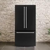 General Electric IO Mabe French Door Kühlschrank IWO19JSPF 8BM, 85 cm, 527 Liter, Mattschwarz Freistehend