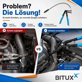 BITUXX Schlauchschellenzange 11 tlg