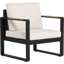 Happy Home Gartenmöbel Lounge-Set mit Sofa & Coffee Table schwarz/beige