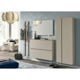 MODERANO Hängeschuhschrank Eiche 110 x 82 x 22 cm khaki matt / khaki