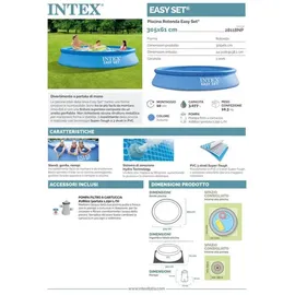 Intex Easy Set Quick Up Pool 305 x 61 cm inkl. Filterpumpe