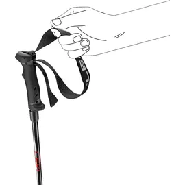 Leki Hot Shot eloxal schwarz-eloxal grau-eloxal rot 135 cm