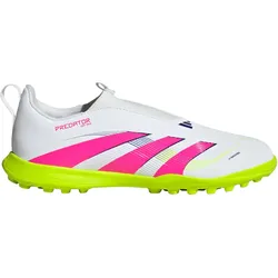 adidas Predator League Laceless TF Multinocken-Fußballschuhe Kinder ID3816 - cloud white/lucid pink/lucid lemon 33
