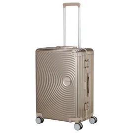 American Tourister Soundbox Alu 4-Rollen Cabin 68 cm / 73 l braun/bronze