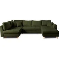 Lisa Design Rune, Wohnlandschaft, 7-Sitzer, skandinavischer Stil, links , Grün - Grün