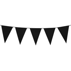 Schwarze Party Wimpelkette 10m - OS