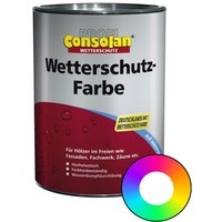 Profi Consolan Wetterschutz-Farbe 2,5 L in Ihrem Wunschfarbton angemischt