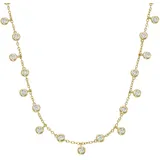 Smart Jewel Collier mit Zirkonia Silber 925 goldfarben