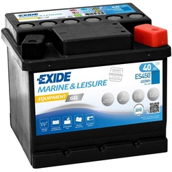 Exide Exide ES450 Gel Batterie 40Ah 12V Marine G40 Boot Wohnmobil Solar WoMo Batterie