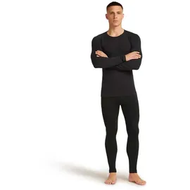 Icebreaker Merino Blend 260 Seamless Langarm-baselayer Schwarz L